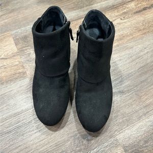 Black Dr. Scholls Create Wedge Bootie